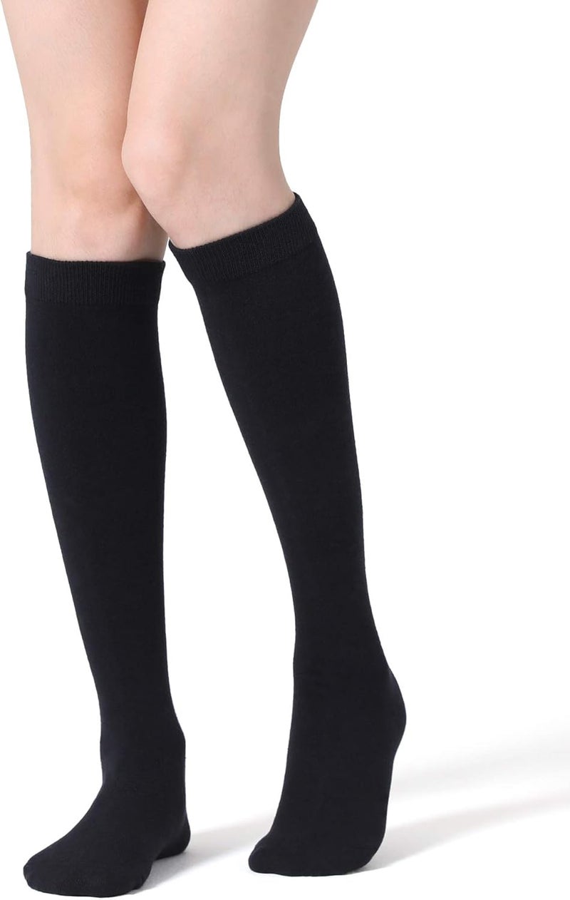 FITRELL Women's Knee High Socks Outdoor Sport Athletic Socks Casual Stripe Tube Socks 1-4 Pack - Image 5